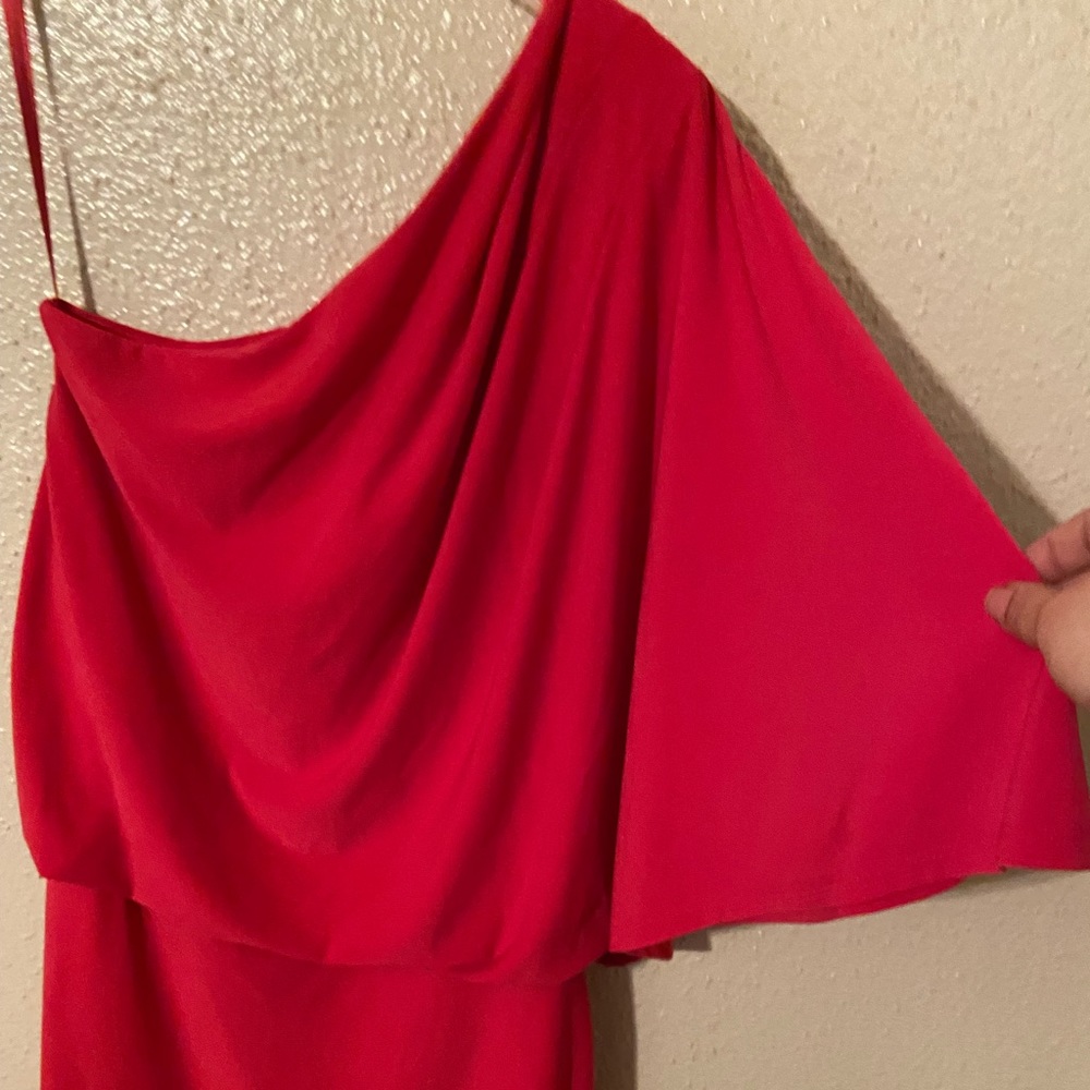 Jessica Simpson M hot pink off shoulder dress